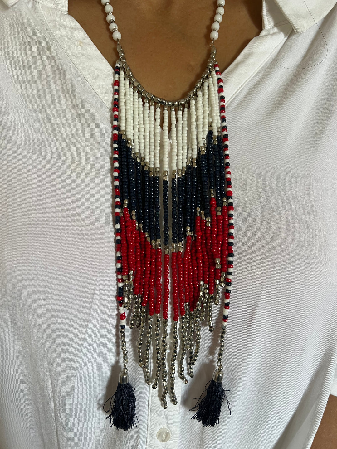 Tribal Coral Necklace
