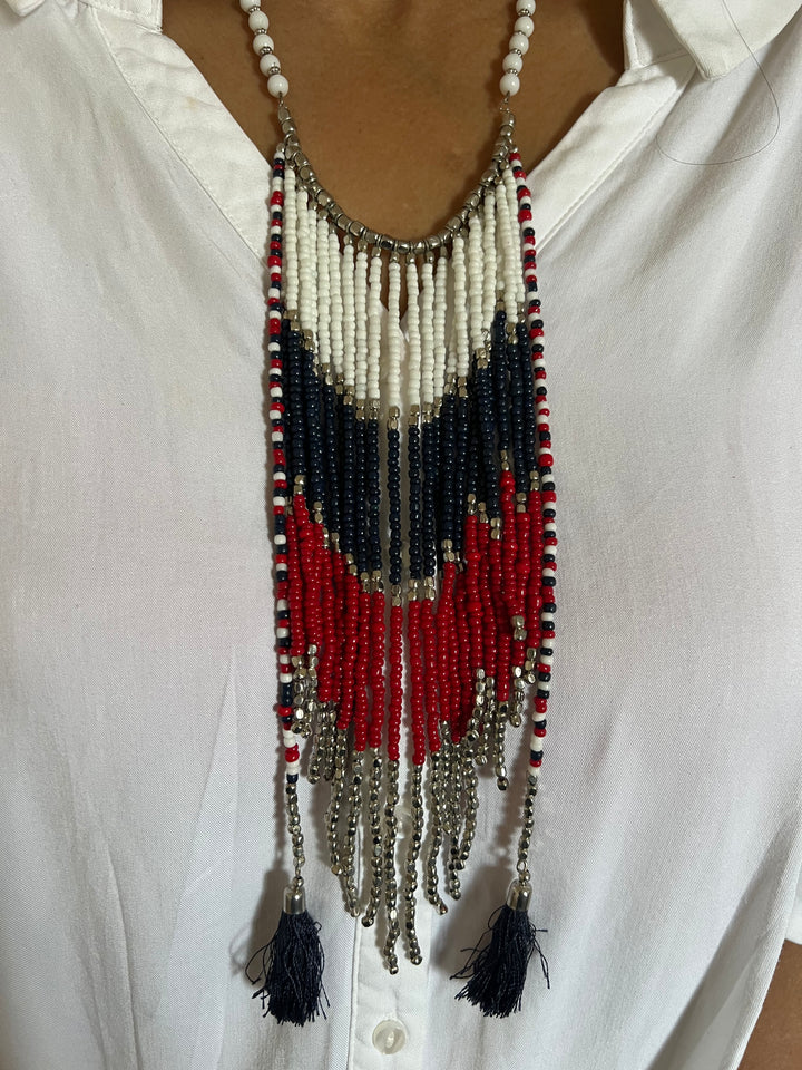 Tribal Coral Necklace