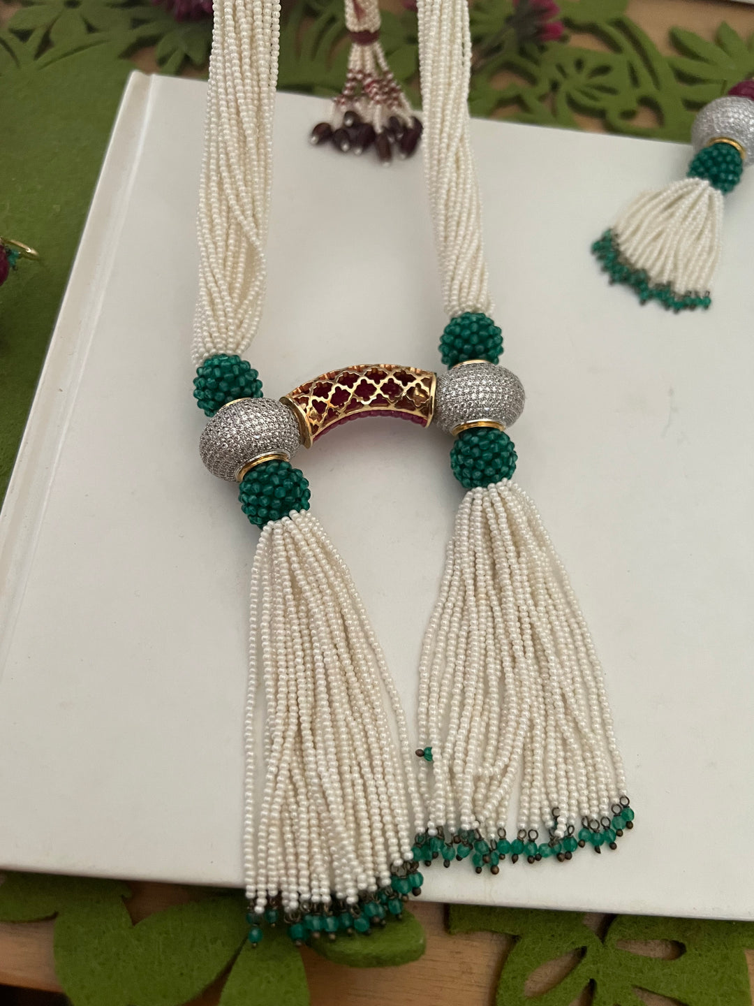 SHIVKA One of a Kind Designer Necklace with Earrings