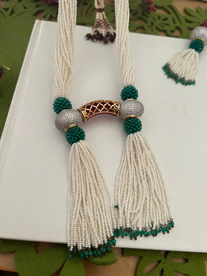 SHIVKA One of a Kind Designer Necklace with Earrings