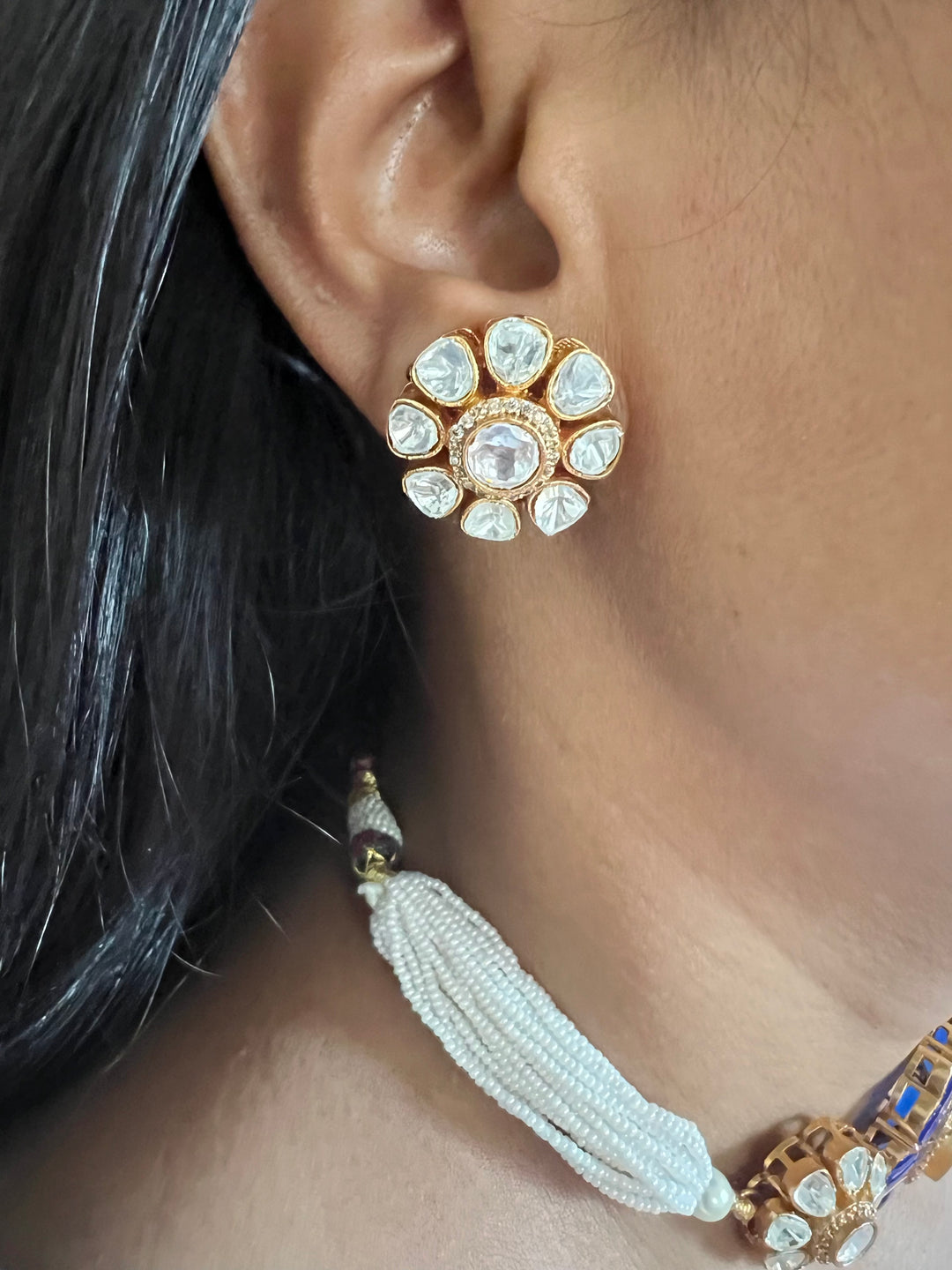 Kundan Choker with Studs