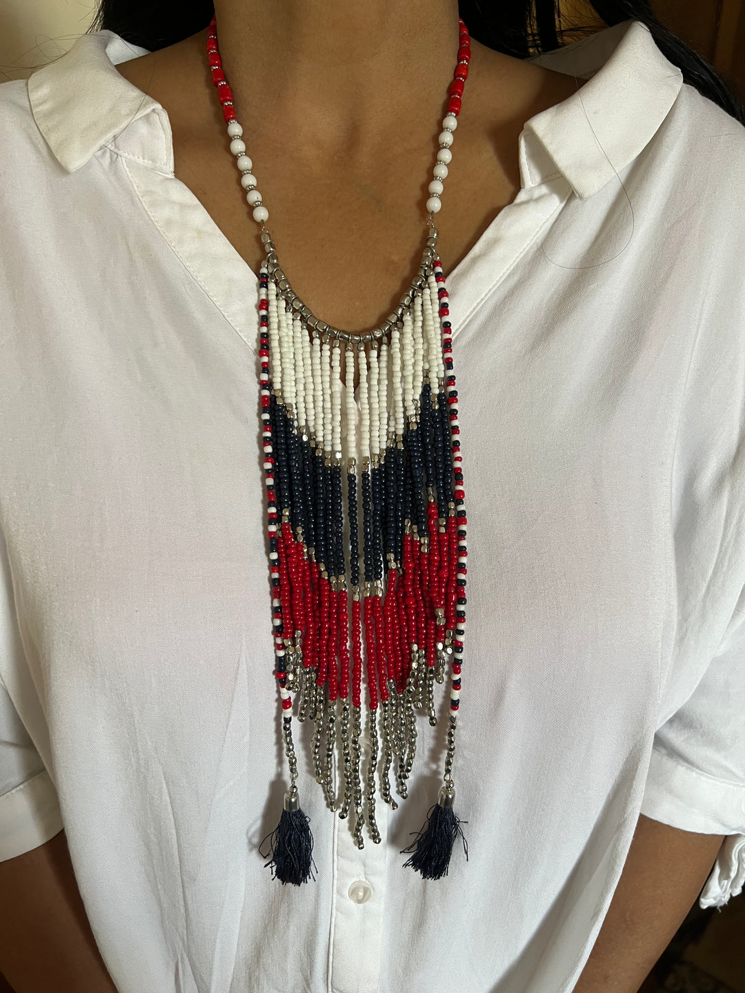 Tribal Coral Necklace