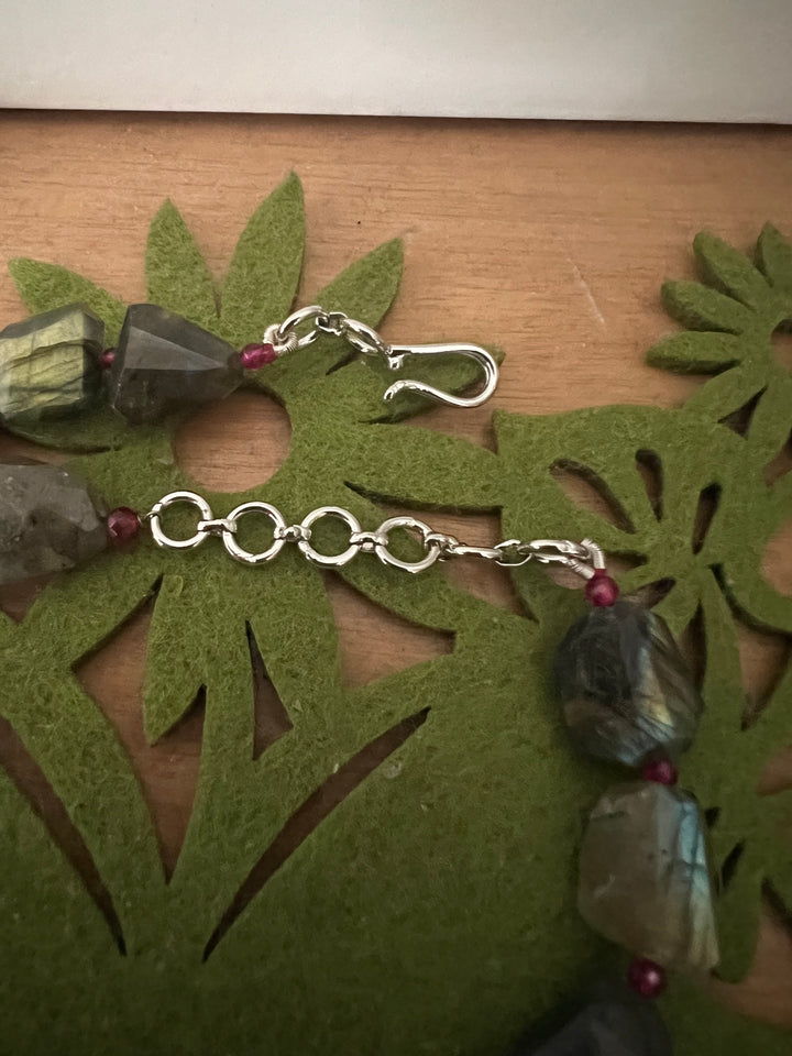 Labradorite Pure 925 Silver Kemp Pendant Necklace