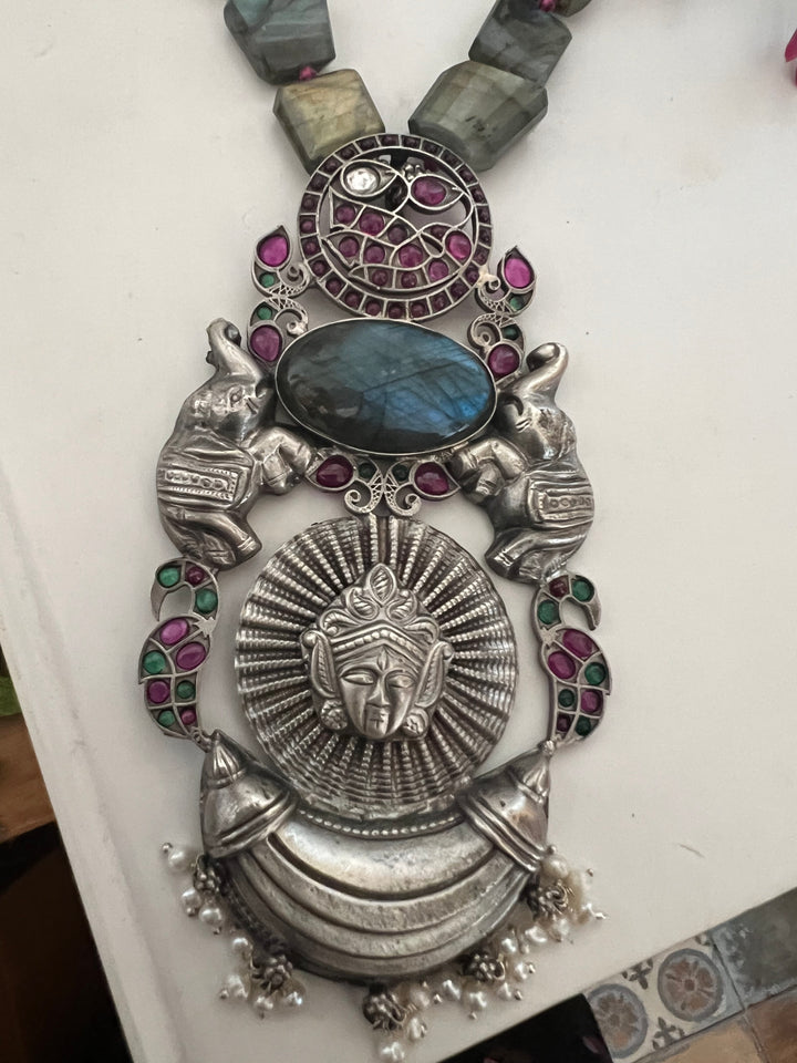 Labradorite Pure 925 Silver Kemp Pendant Necklace