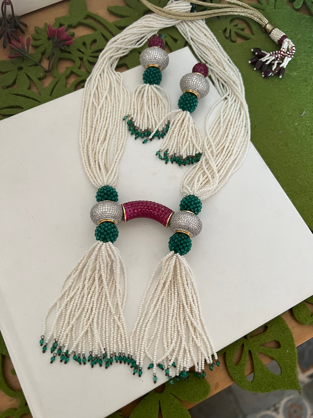 SHIVKA One of a Kind Designer Necklace with Earrings