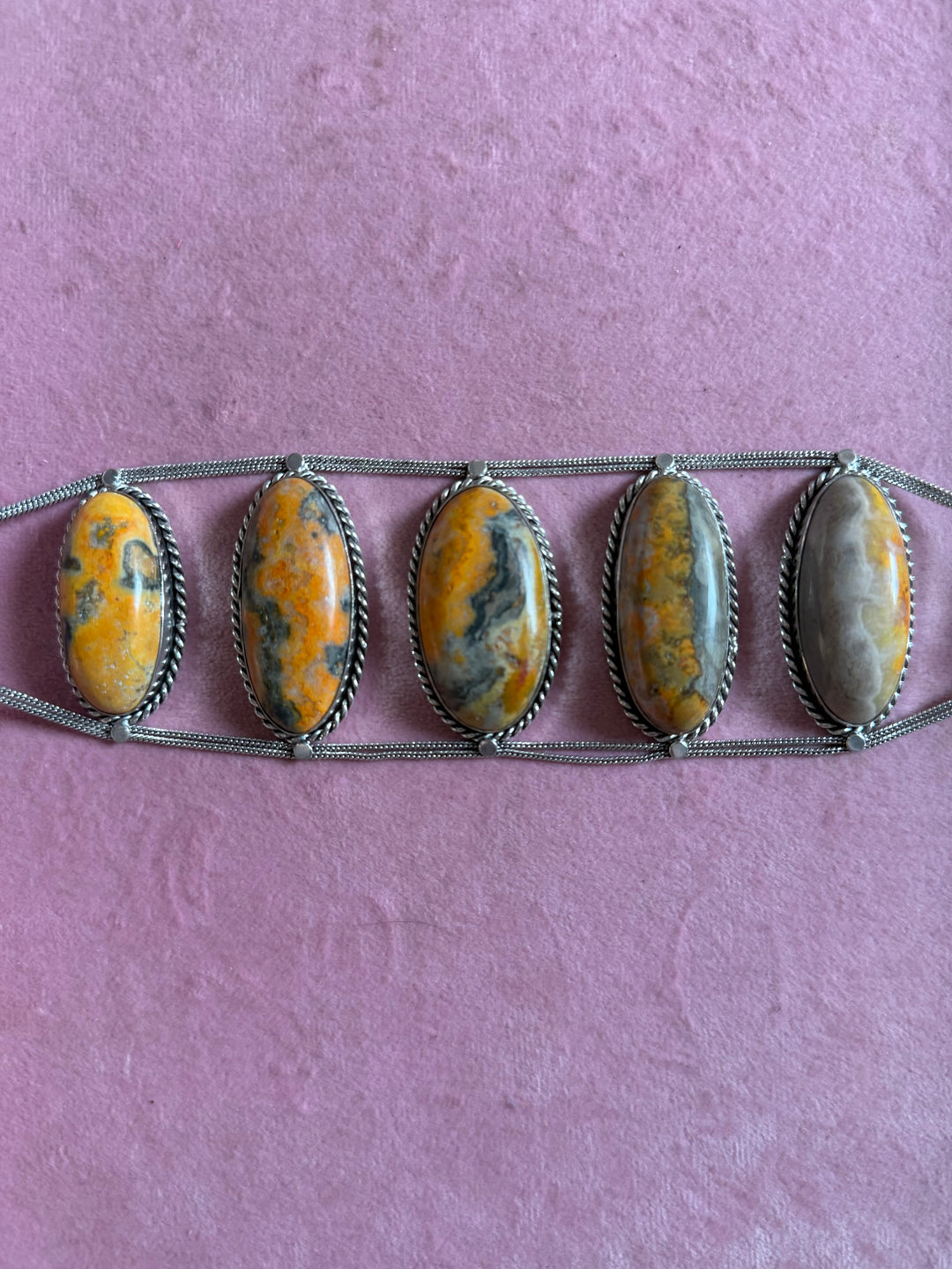 Statement Bumblebee Jasper Choker / One-of-a-kind Jewelry/ Indian Choker