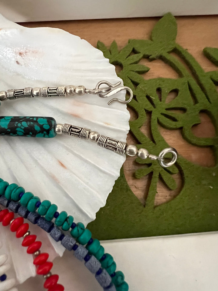 Statement Multicoloured Pendant Necklace