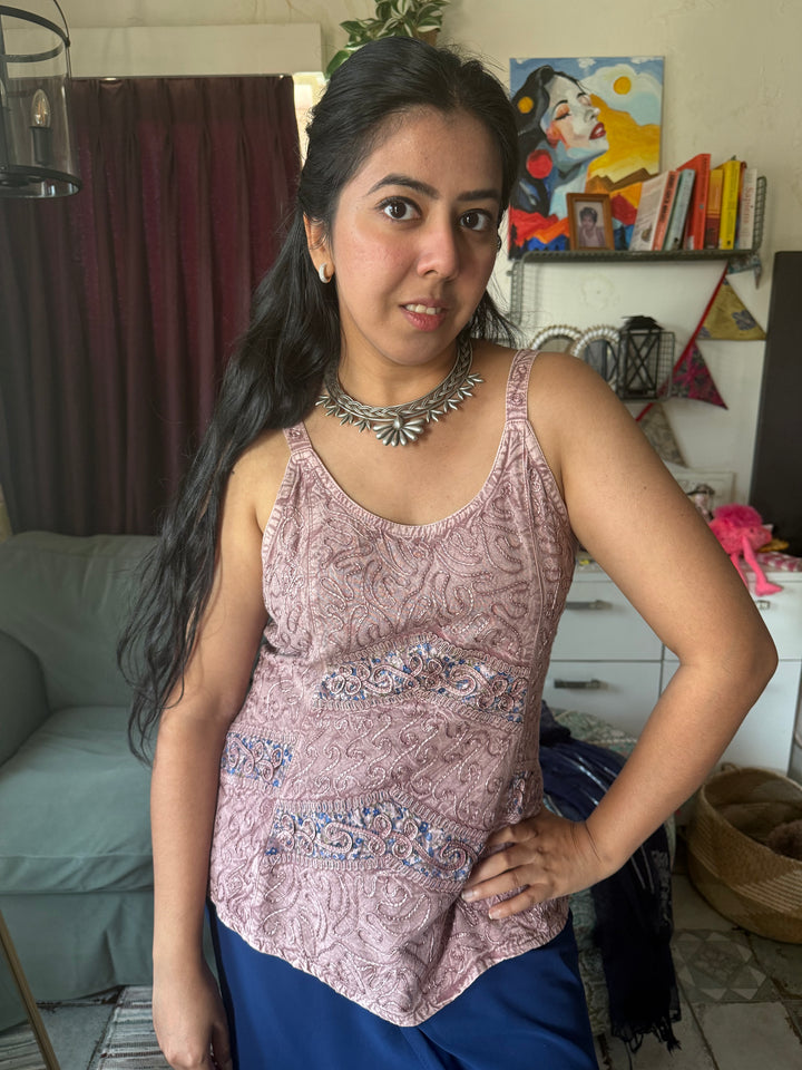 Handmade Tribal Hasli Necklace | Antique Polish Brass Statement Necklace