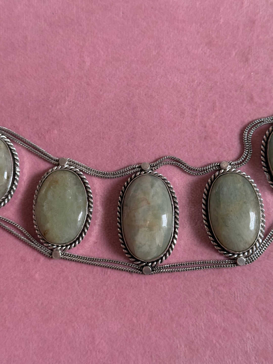 Statement Aqua Marine Choker / One-of-a-kind Jewelry/ Indian Choker