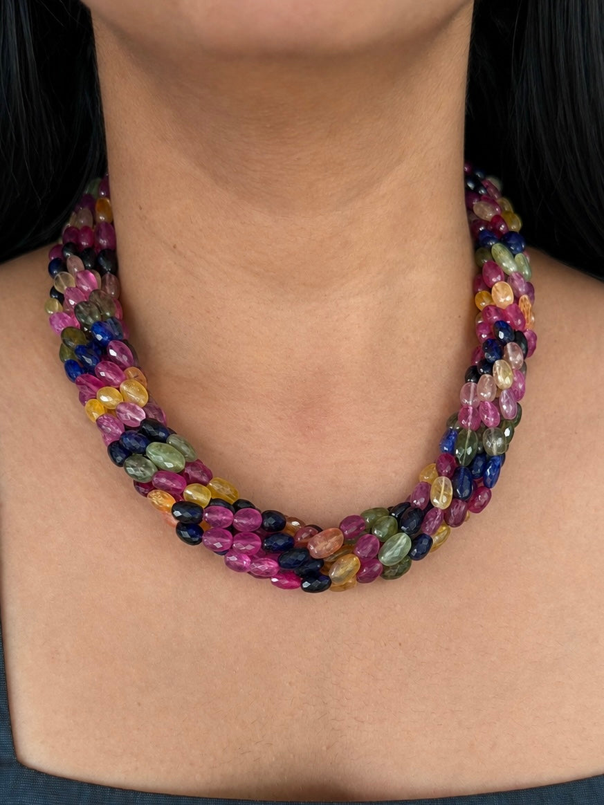Multi Sapphire Necklace