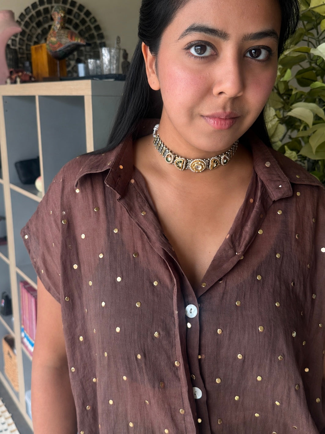 Pure 925 Silver Kundan Choker