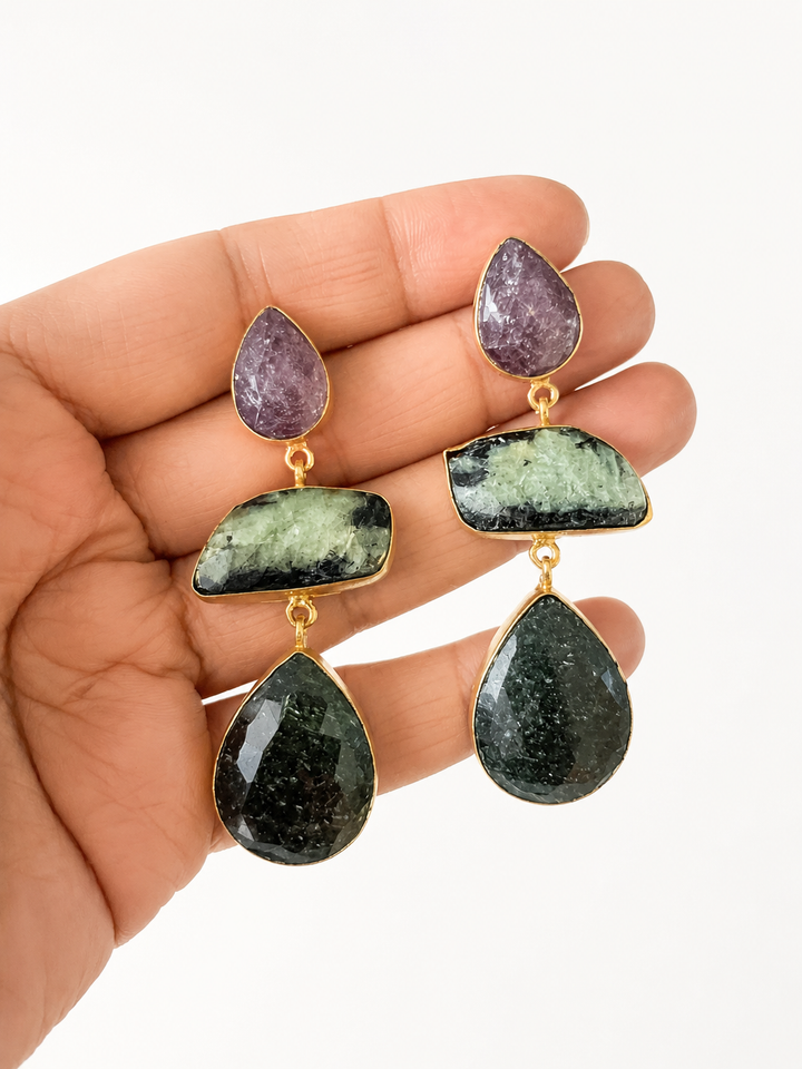 Multi Sapphire Earrings - Premium Quality, Exquisite Craftsmanship