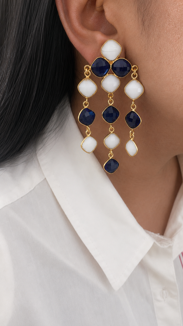 Statement Gemstones Earrings