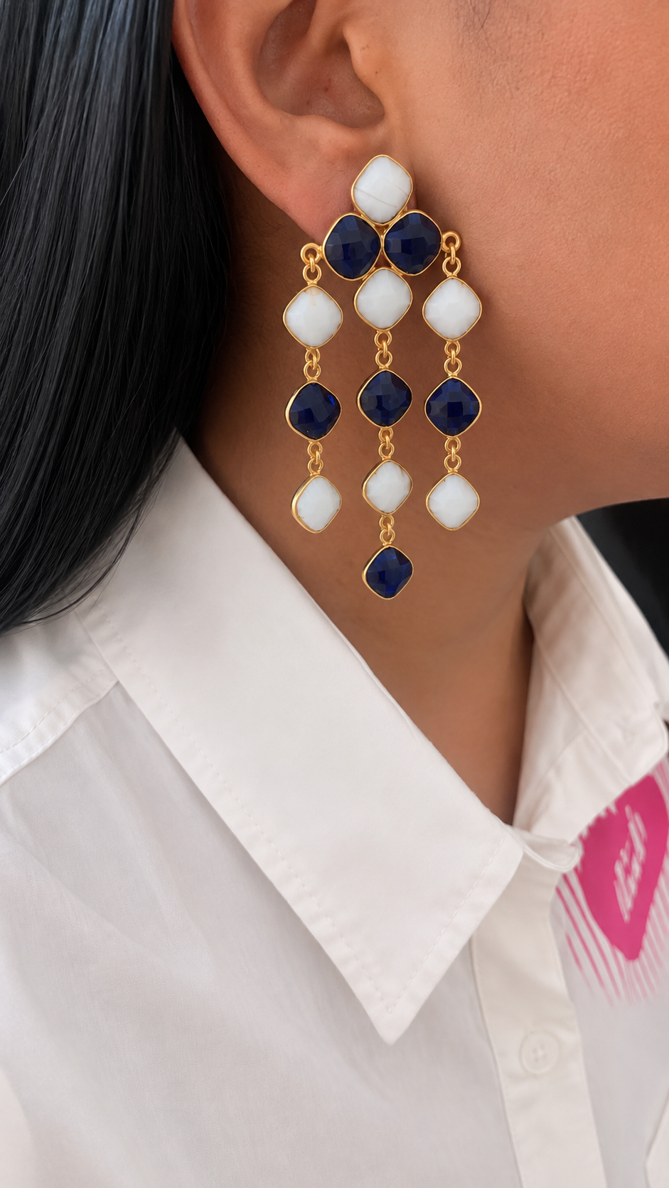 Statement Gemstones Earrings