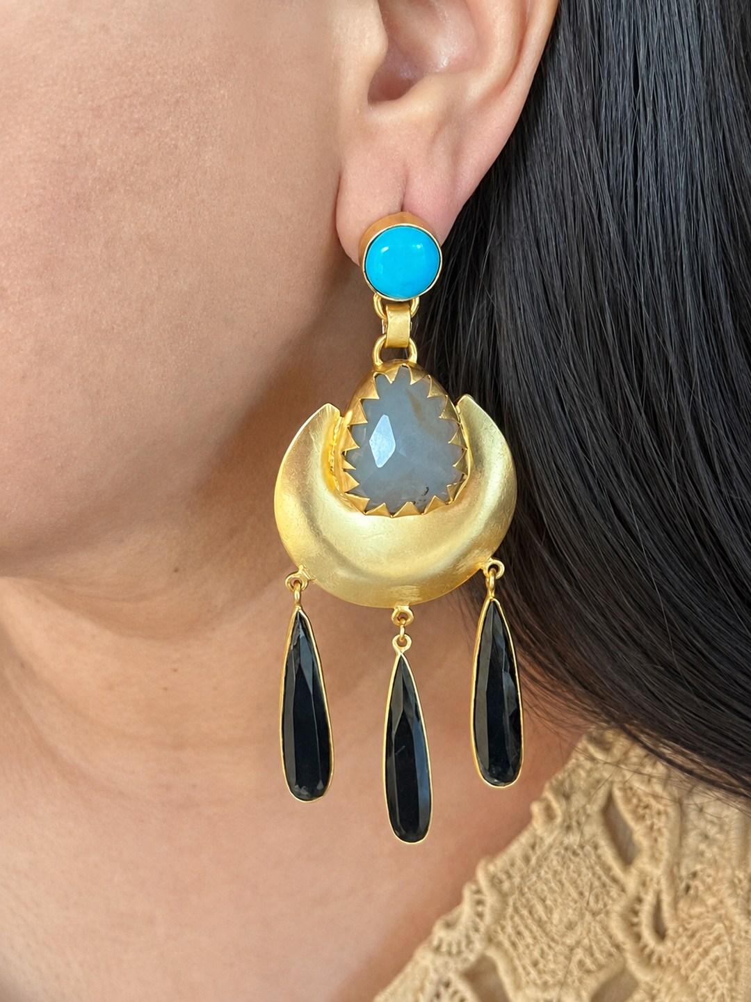 Designer Gemstone Earrings