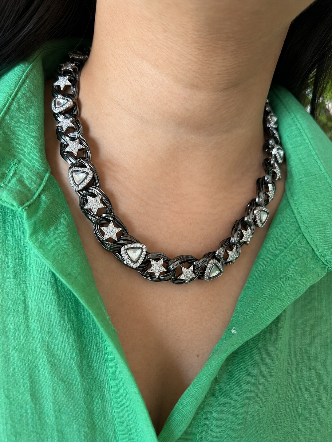 Designer Embellished Necklace Set with Bracelet - Unmatched Quality and Style