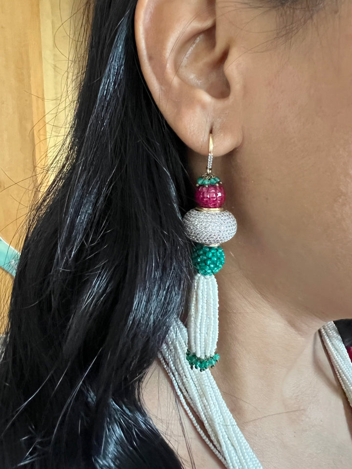 SHIVKA One of a Kind Designer Necklace with Earrings