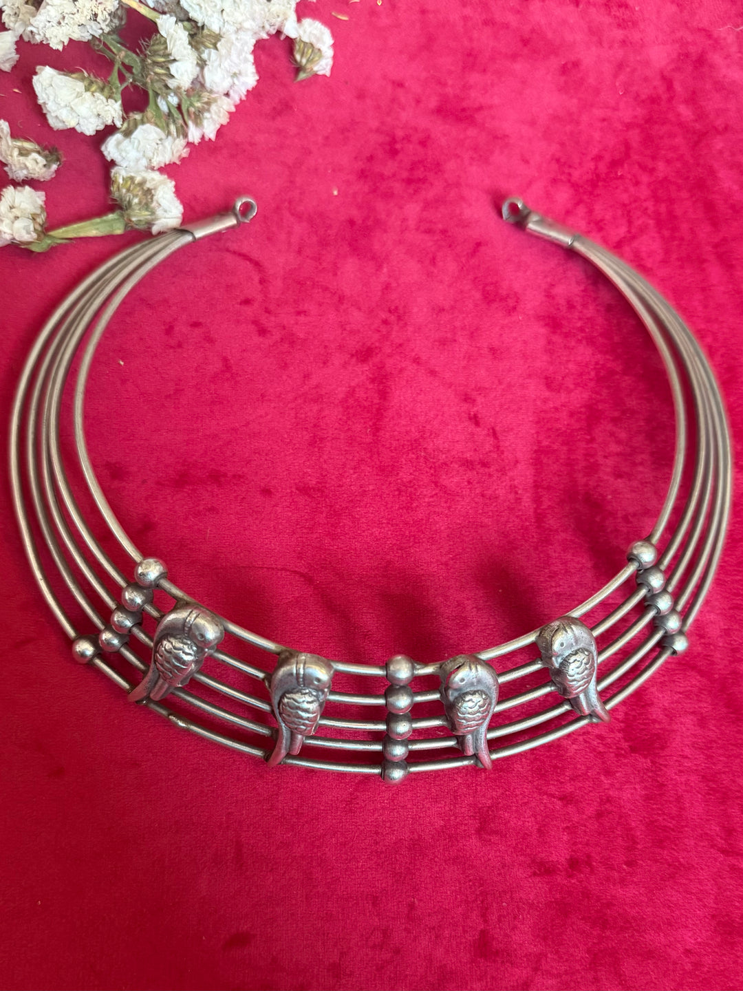 Handmade Tribal Hasli Necklace | Antique Polish Brass Statement Necklace