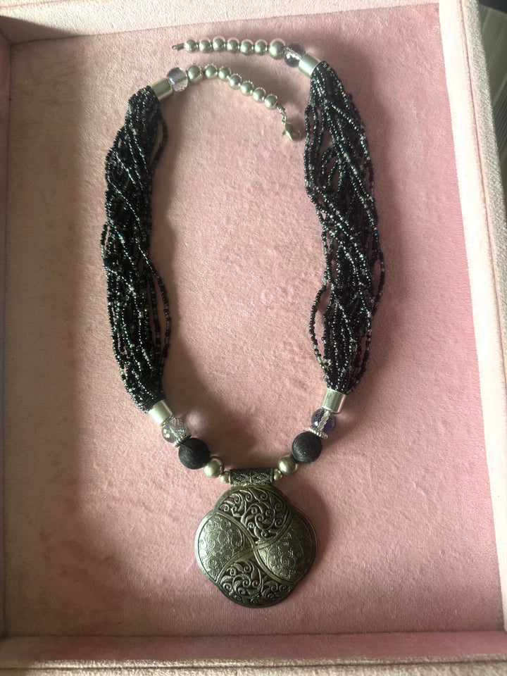 Tribal Brass Pendant Necklace - Exquisite Craftsmanship