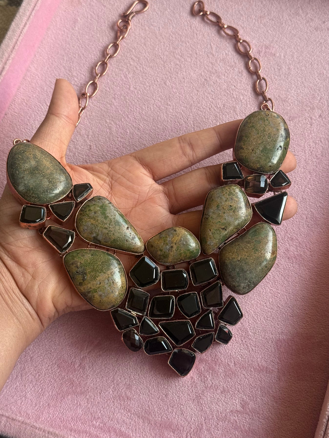 Statement Black Onyx Necklace