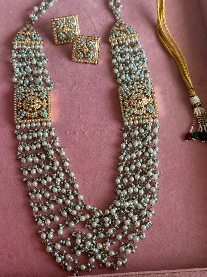 Handmade Jadau Necklace Set 18K Gold Plated | SHIVKA