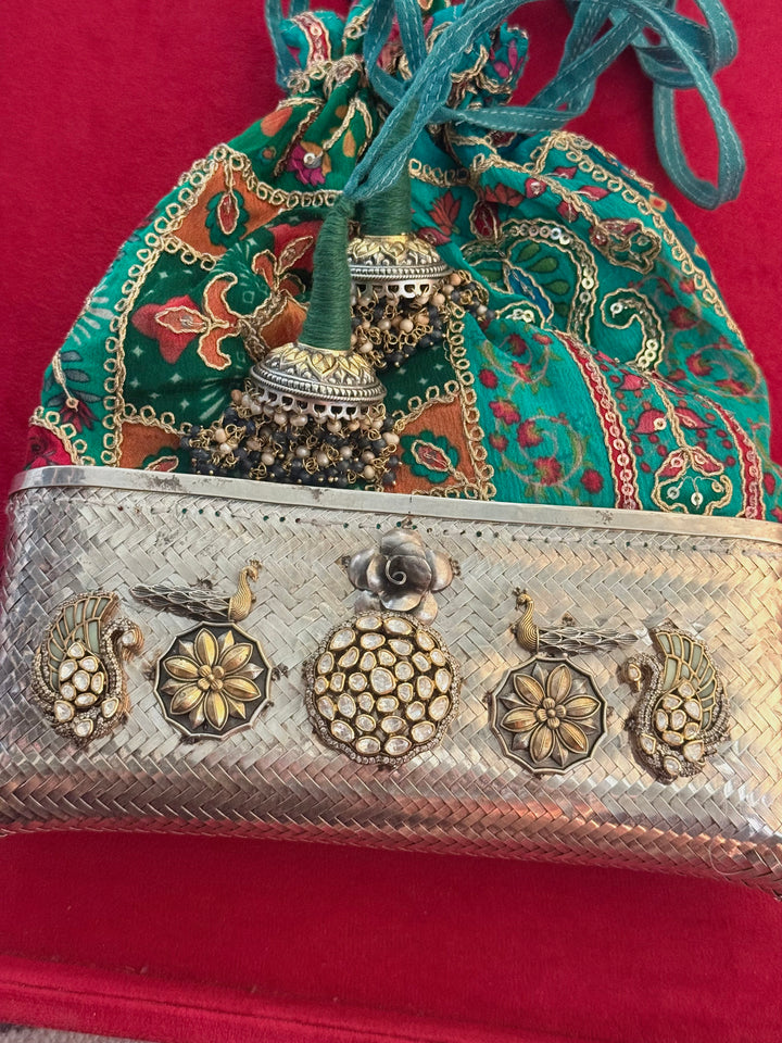 One of a Kind 925 Silver Purse Bag | SHIVKA