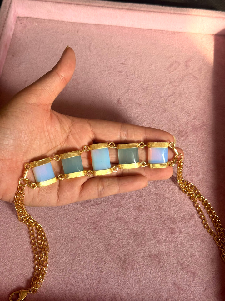 Statement Choker – Gold Brass, Adjustable Necklace
