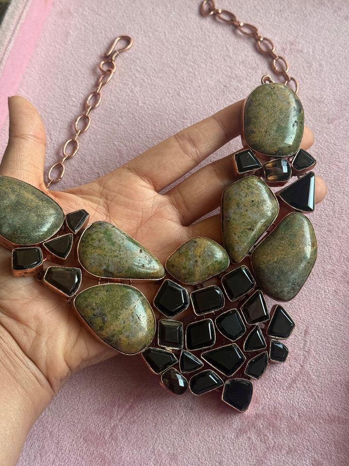 Statement Black Onyx Necklace