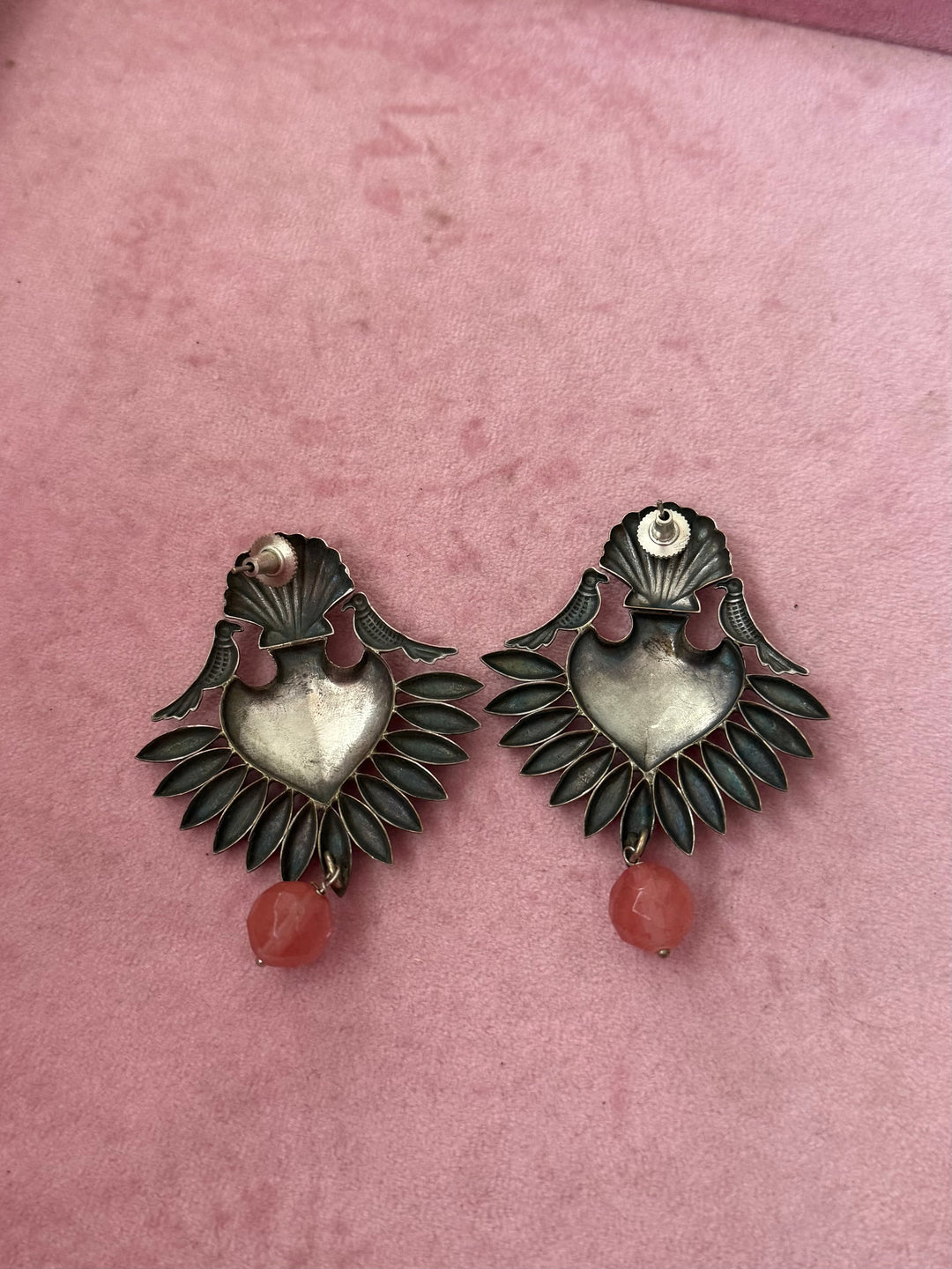 Tribal Drop Brass Earrings | Lightweight Statement Earrings | SHIVKA