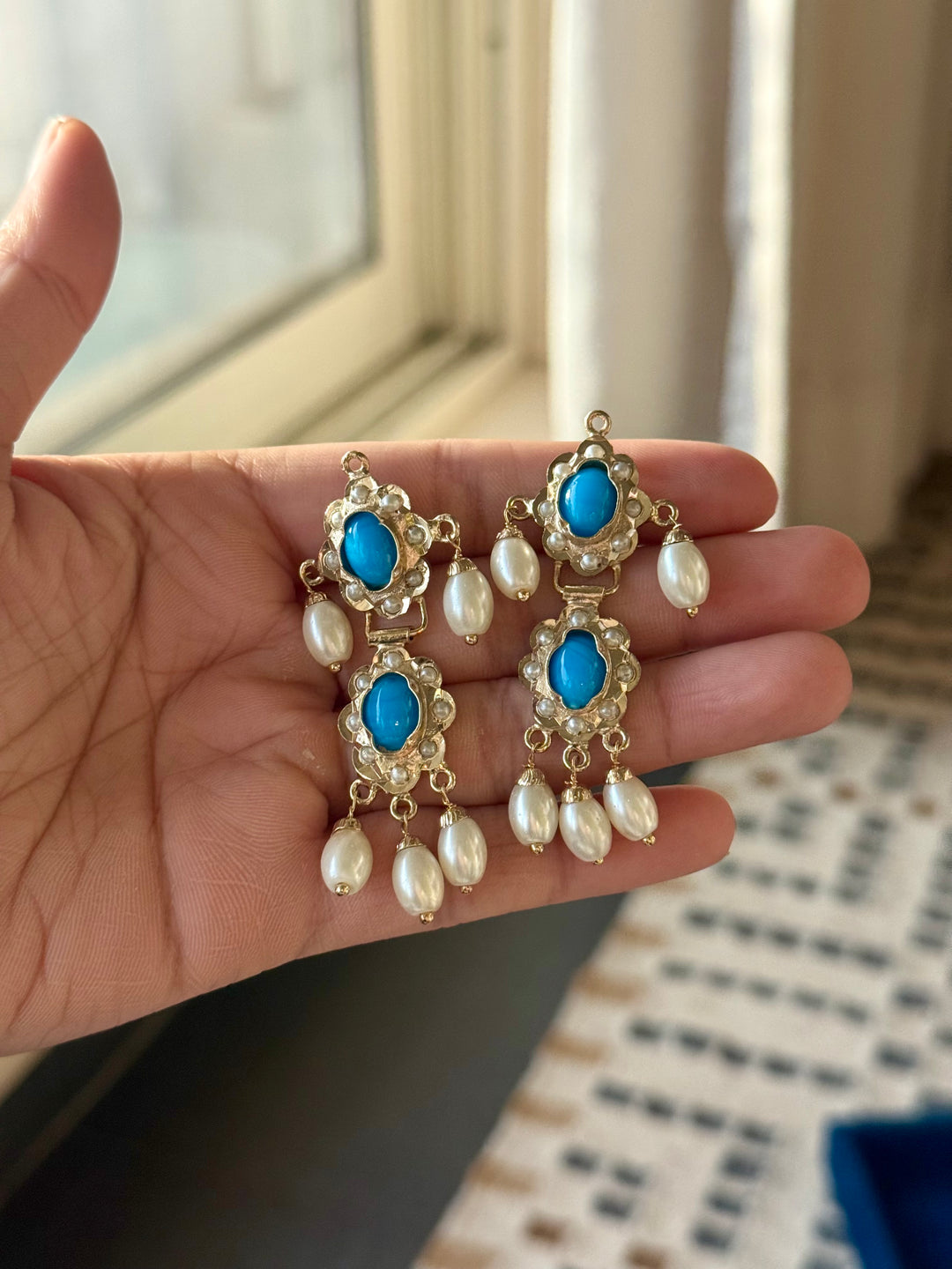 Statement Necklace Set | 18k Gold Plated | Turquoise