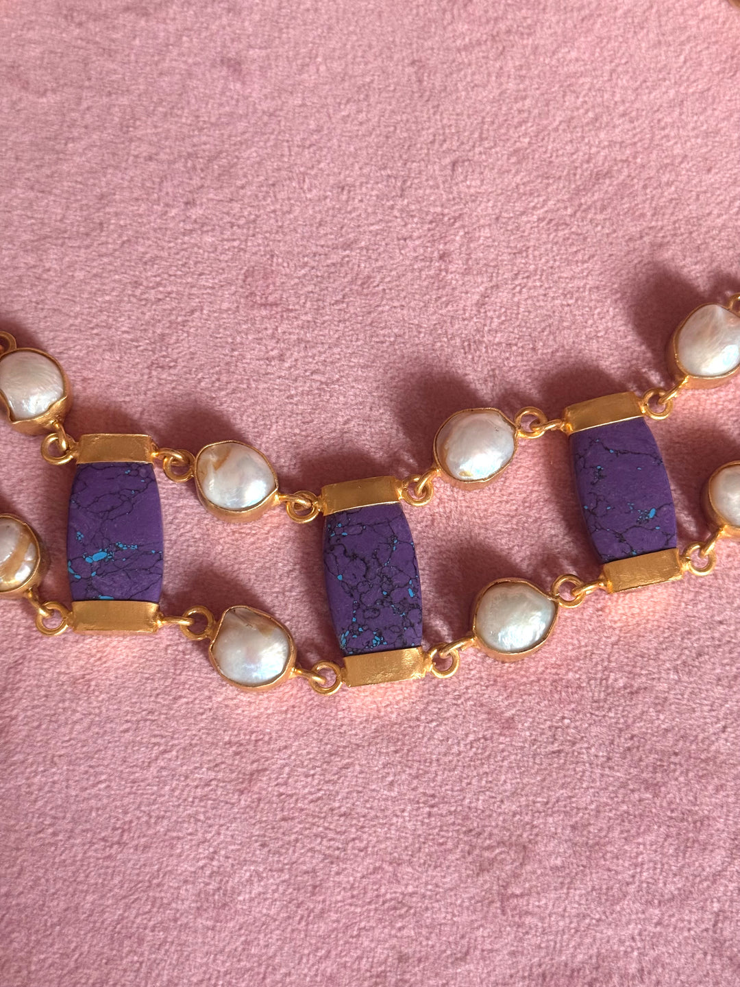 Statement Choker – Gold Brass, Adjustable Necklace