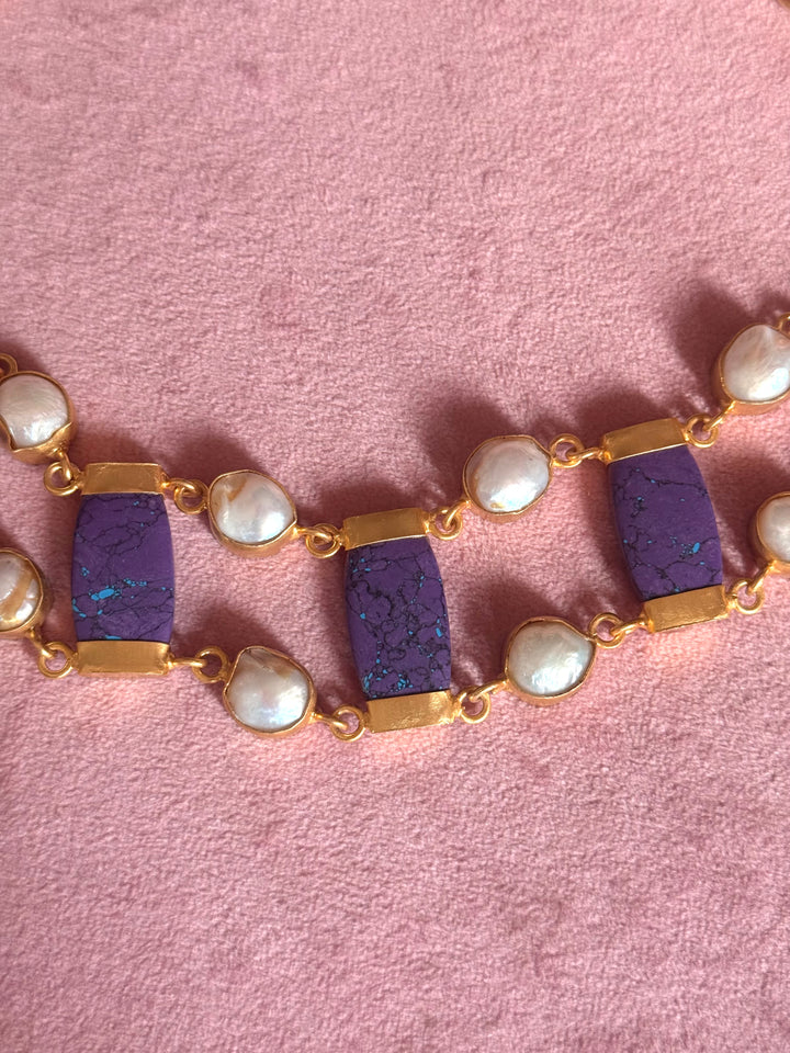Statement Choker – Gold Brass, Adjustable Necklace