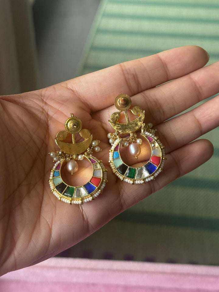 Handmade Jadau Choker Necklace Set | SHIVKA