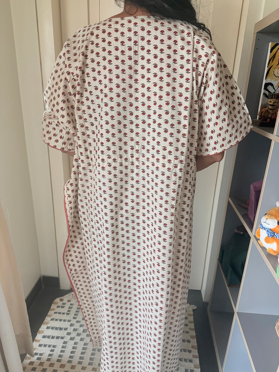 100% Cotton Kaftan: Indian Print Loungewear