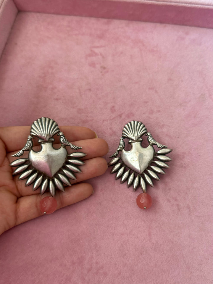Tribal Drop Brass Earrings | Lightweight Statement Earrings | SHIVKA