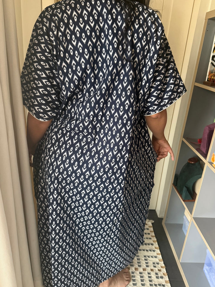 100% Cotton Kaftan: Indian Print Loungewear