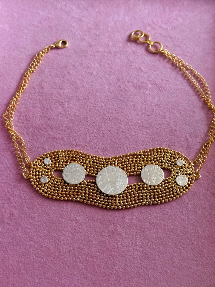 Handmade Statement Choker | Brass Adjustable Lobster Claw Jewelry