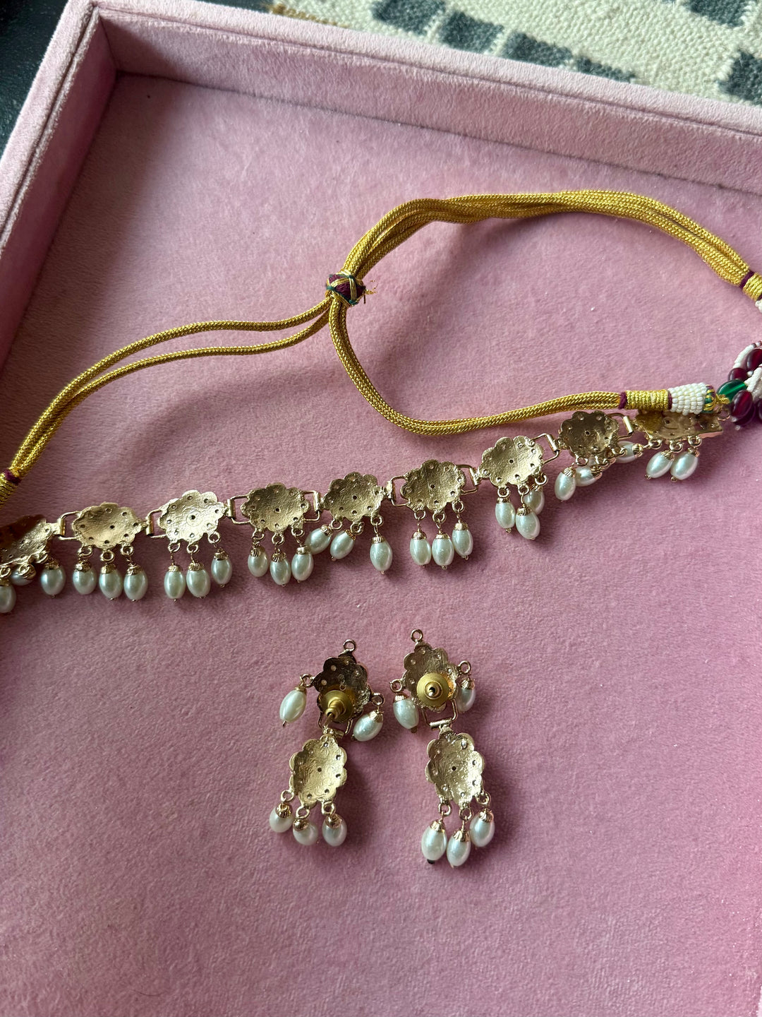 Statement Necklace Set | 18k Gold Plated | Pearls