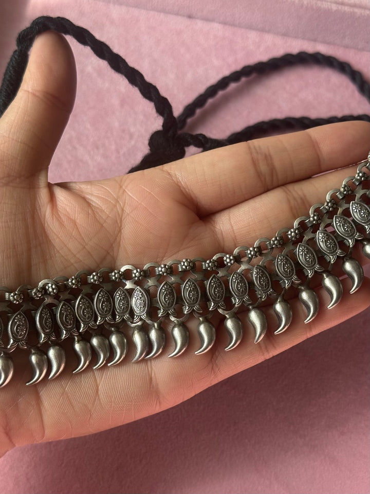 Handmade Tribal Antique Brass Statement Necklace | Adjustable Dori Artisan Jewelry