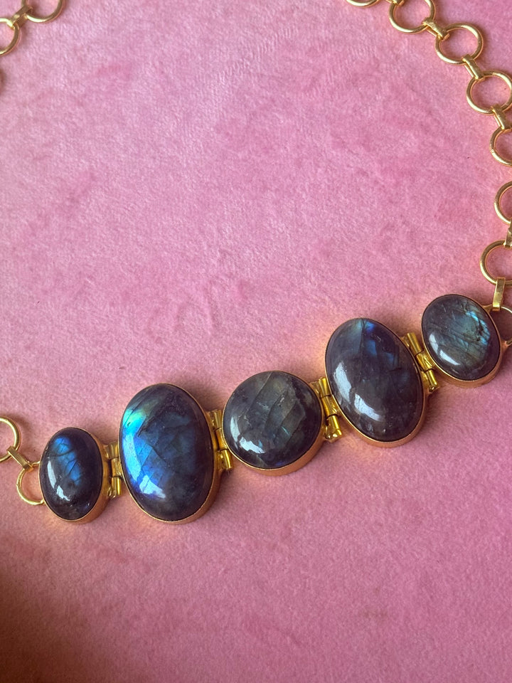 Statement Labradorite Choker / One of a kind Jewellery/ Indian Choker