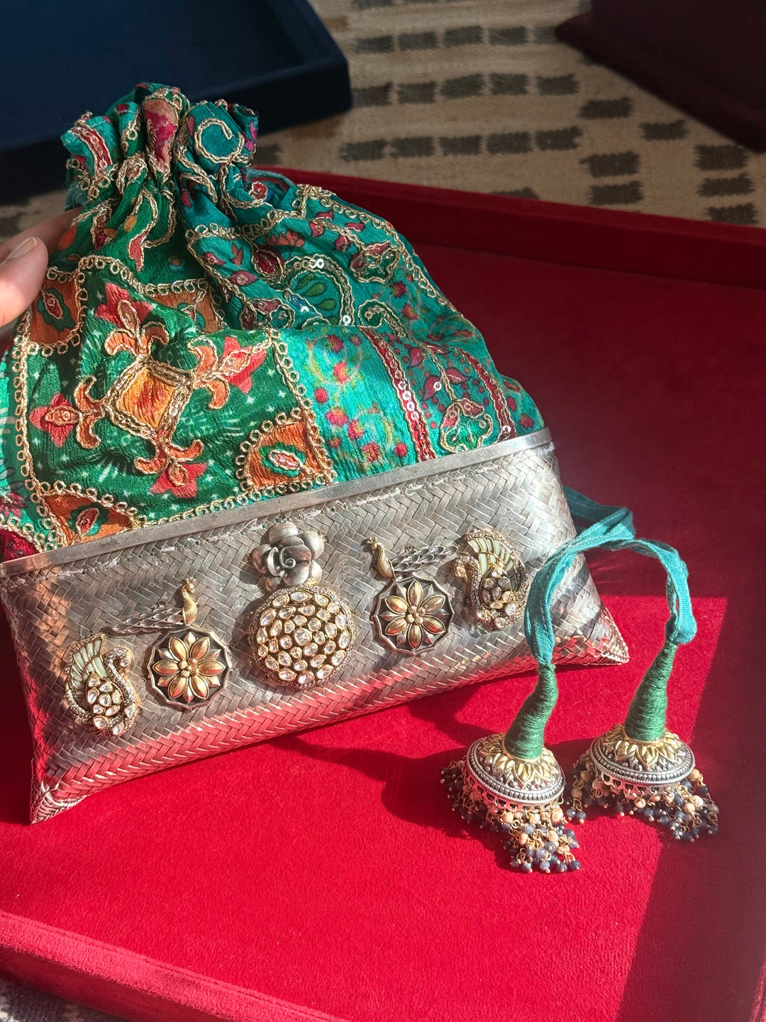One of a Kind 925 Silver Purse Bag | SHIVKA