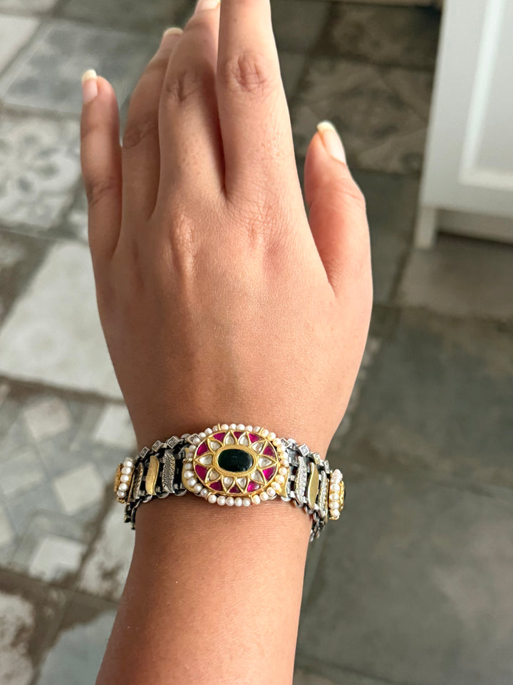 Handmade Vintage Victorian 925 Silver Bracelet
