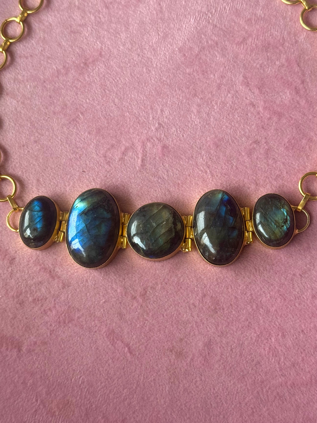 Statement Labradorite Choker / One of a kind Jewellery/ Indian Choker