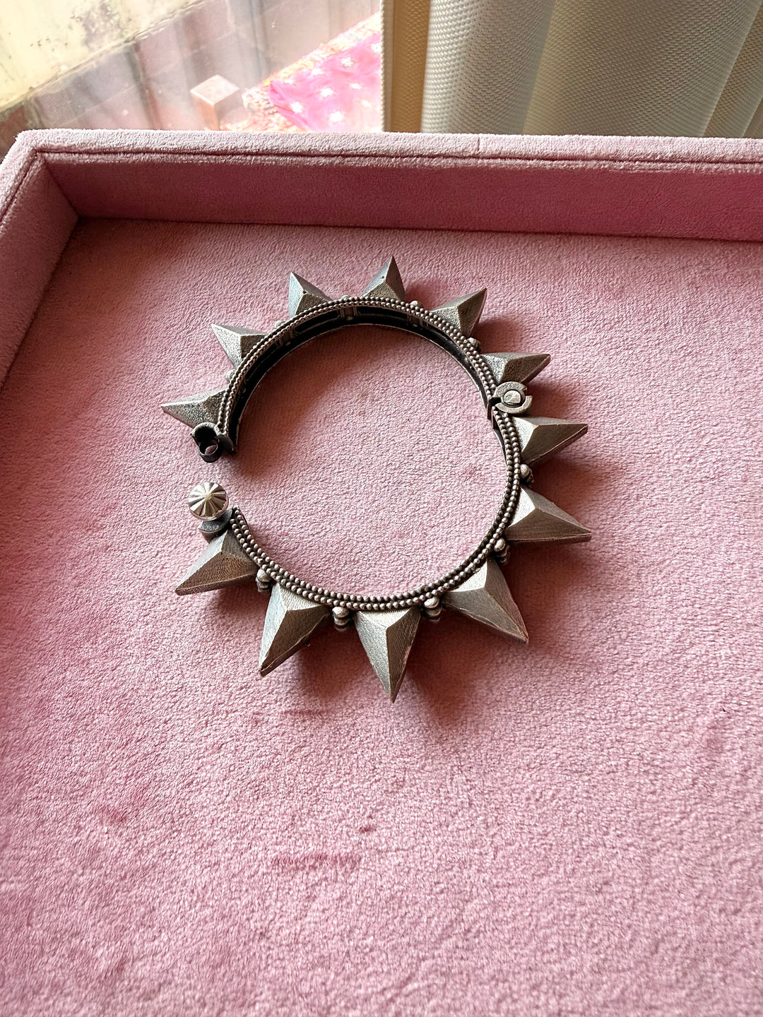 Elegant Brass Kadas - Premium Quality Silver Replica