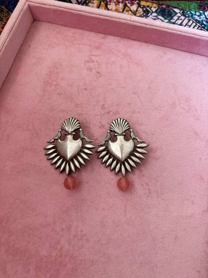 Tribal Drop Brass Earrings | Lightweight Statement Earrings | SHIVKA