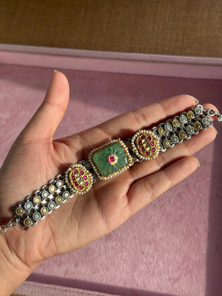 Handmade Vintage Victorian 925 Silver Bracelet