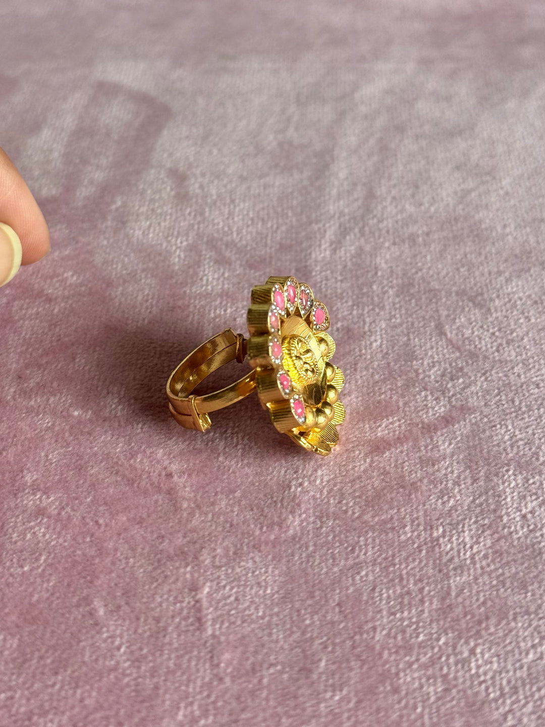 925 Silver Antique CZ Handmade Ring | Adjustable | SHIVKA