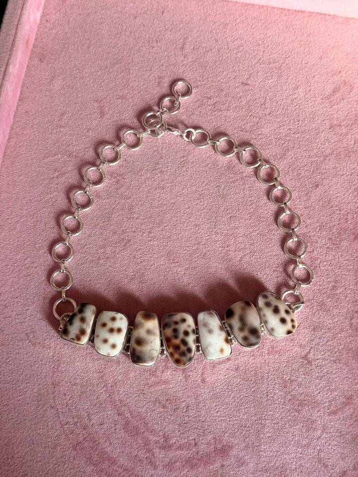 Statement Choker – Silver Brass, Adjustable Necklace