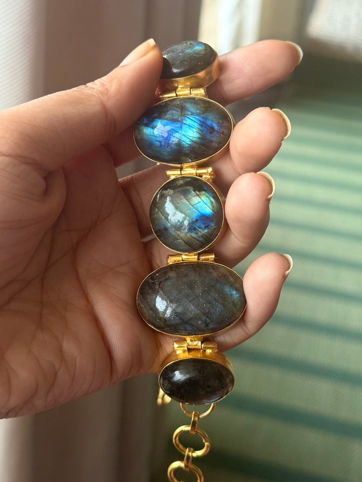 Statement Labradorite Choker / One of a kind Jewellery/ Indian Choker
