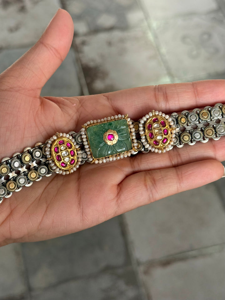 Handmade Vintage Victorian 925 Silver Bracelet